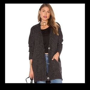 Free people boucle sweater grey small